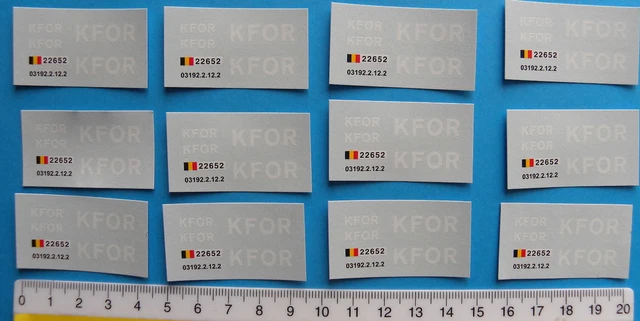 Lot De 12 Plans De Pose Décalcomanies Solido Militaire - Échelle 1:48 (neuf)