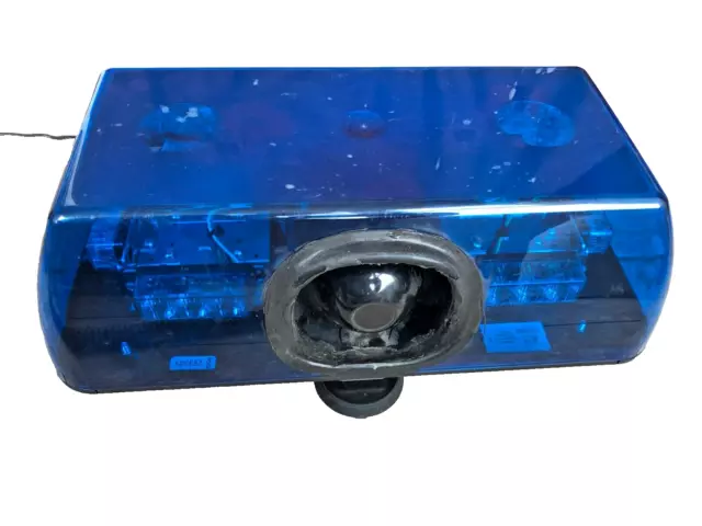 Ecco Rsg Trailblazer Magnetic Blue Led Mini Lightbar With 4 Tone Siren 12V