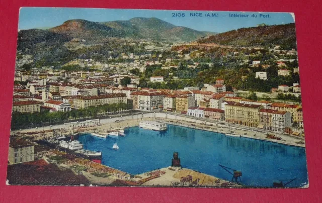 Cpa Carte Postale France Alpes Maritimes 06 Nice Interieur Du Port