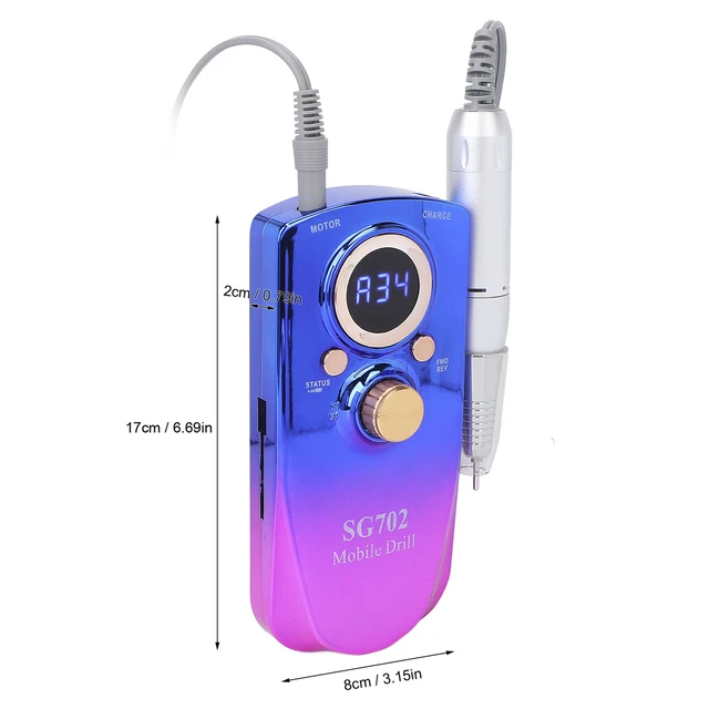 (EU Plug)35000RPM Nail Drill Machine Polishing Grinding Electric Manicure GDT
