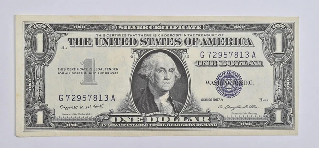 Crisp - 1957-A United States Dollar Currency $1 Silver Certificate *968