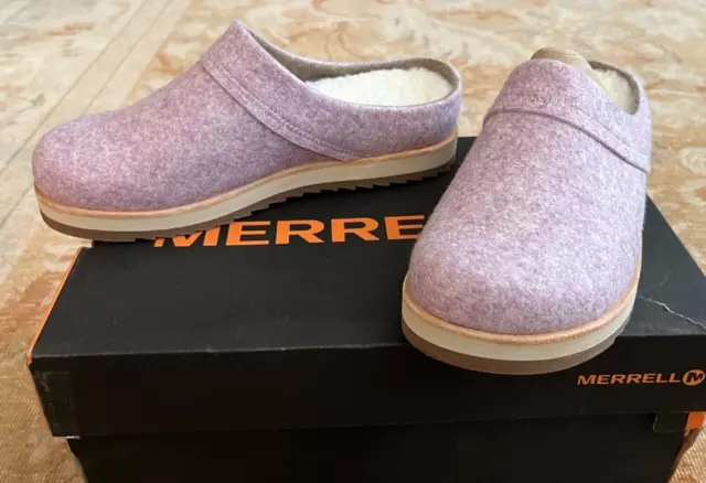 Merrell juno wool top mule clog