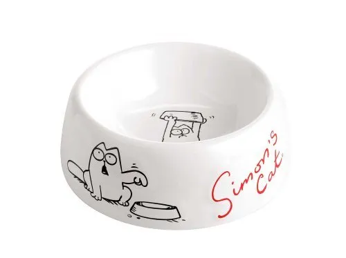 Karlie Flamingo Bol pour chat Simon’s Cat - Blanc