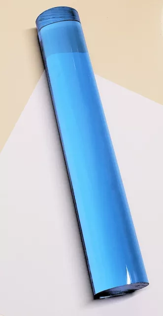 2” Diameter Clear Translucent Blue Acrylic Plexiglass Rod 12” Inch (11 7/8")