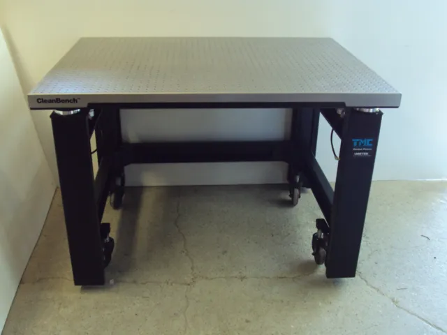 tested TMC AMETEK 29" x48" OPTICAL TABLE, ROLLING MICRO-G PNEUMATIC ISOLATION