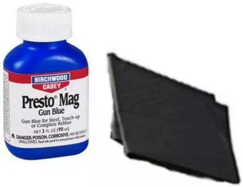 Birchwood Casey Presto Mag Liquid Gun Blue PLUS Two Absorbent Pads