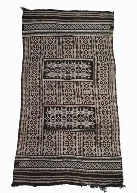 200x110 cm antik orient Nomaden beloch kelim Afghan bauern kilim ziegenwolle 22Z