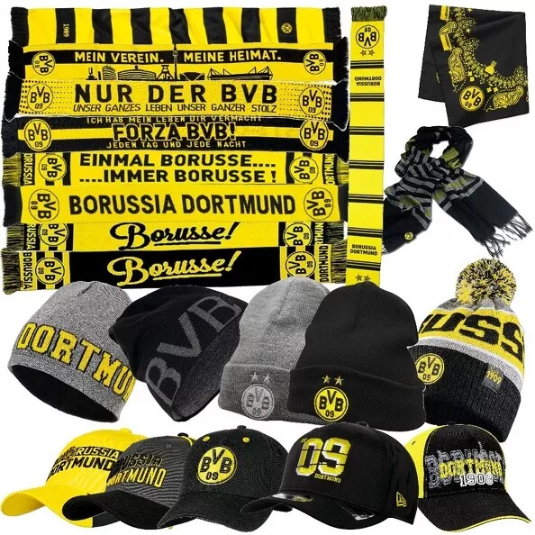 Borussia Dortmund BVB Cap Mütze Beanie Schal Bandana Multifunktionstuch