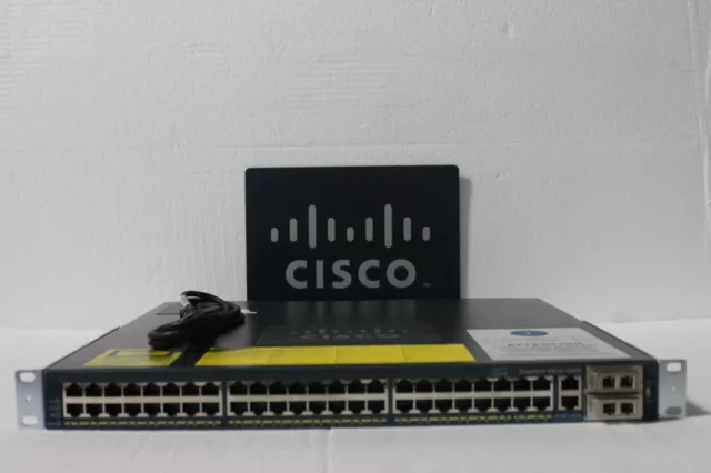 Cisco WS C4948 10GE S 4948-10GE 48 Port Gigabit + 10GB Switch W Simple AC 15.0