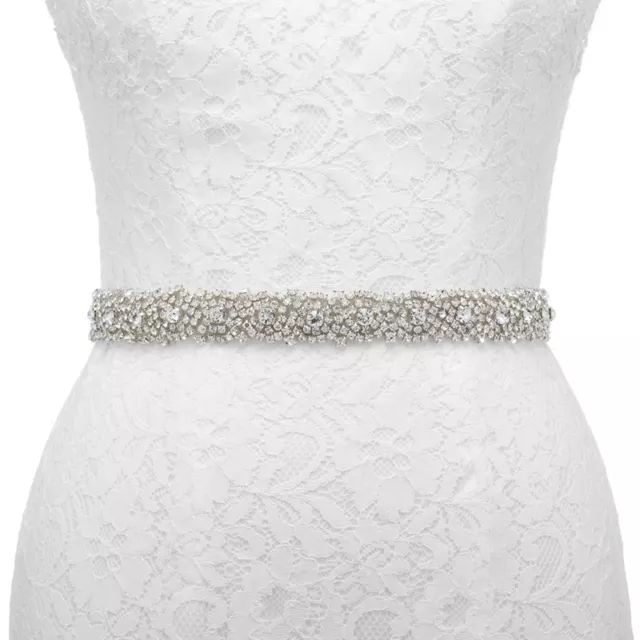 Handmade Crystal Bridal Sash Rhinestone Wedding Belt Waist Belt fr Wedding Dress