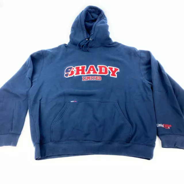 Authentic Shady Limited Mens Full Zip Embroidered Hoodie Size 3XL