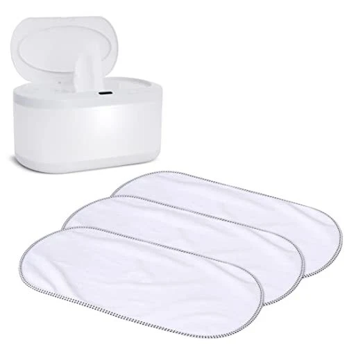 Touch Free Baby Wipe Warmer and 3pk Waterproof Changing Pad Liners