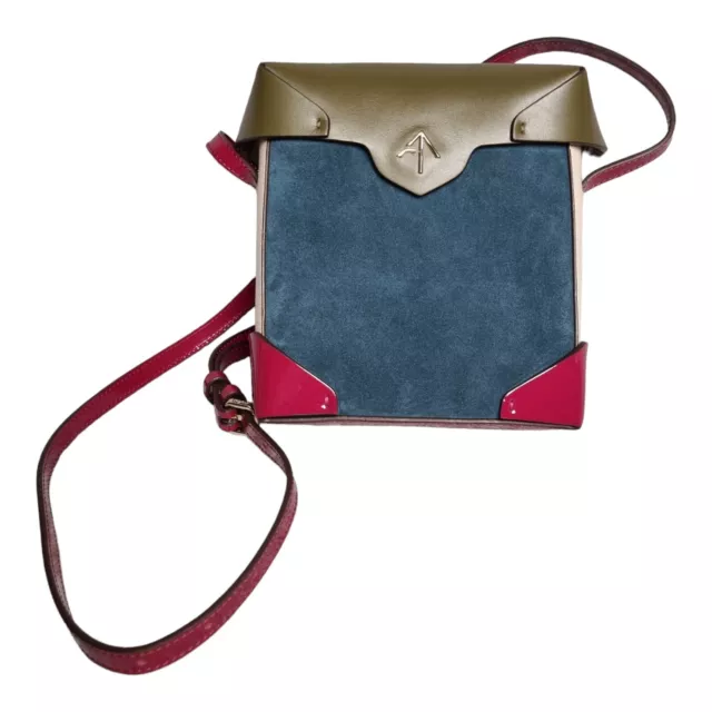 MANU ATELIER LADIES multi colour Leather Embossed Pristine Mini