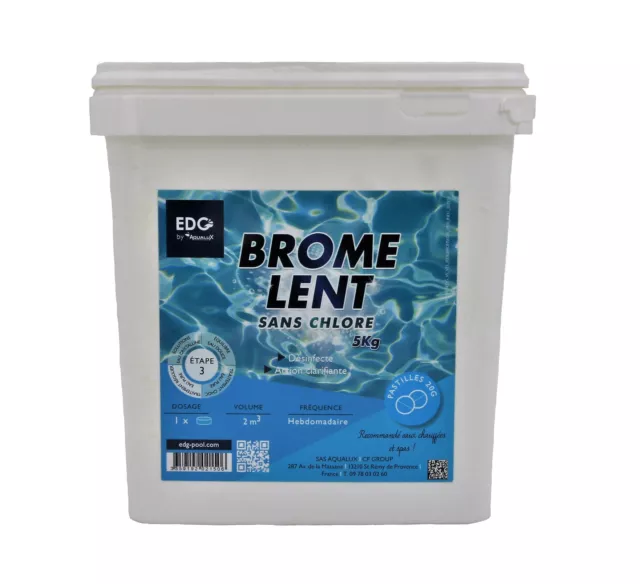 EDG AQUALUX BROME LENT Pastilles 20g - 5kg | Brome Permanent