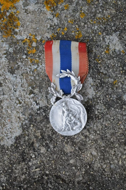 Médaille Argent 1er Titre POLICE FRANCAISE - Ministère De L'Intérieur - Graveur Coudray