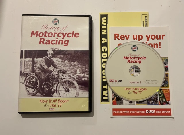 CASTROL HISTORY OF Motorcycle Racing Vol. 1 Geoff Duke 2006 DVD Top ...