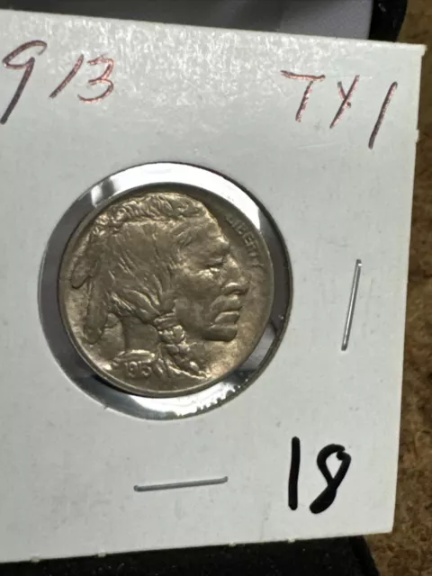 * 1913-P Type 1 * Superb Gem Bu Ms Buffalo Nickel * From Original Collection #18