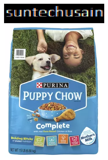 Purina Puppy Chow High Protein Dry Puppy Food, Complete With Real Chicken, 15 lb