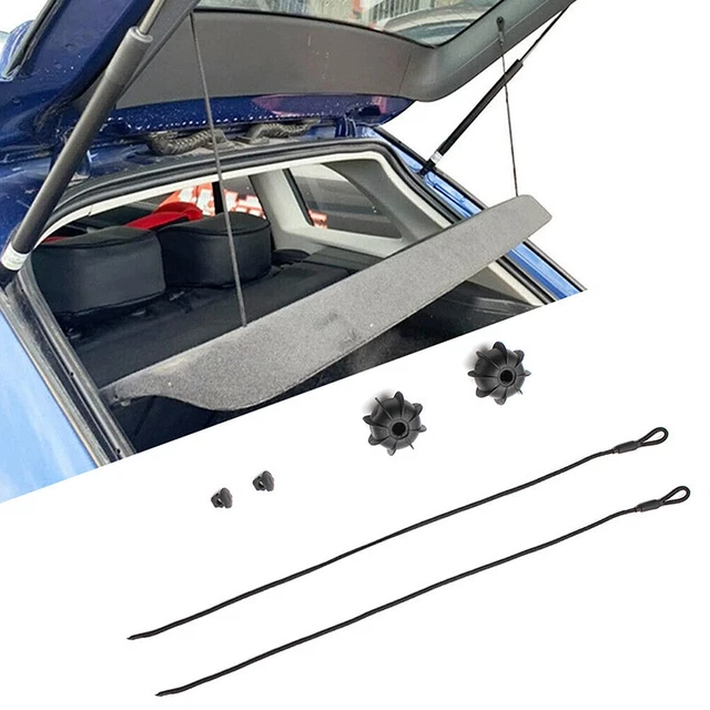 2pcs Car Rear Interior Parcel Shelf String Strap Fits For VW Rabbit 2006-2009
