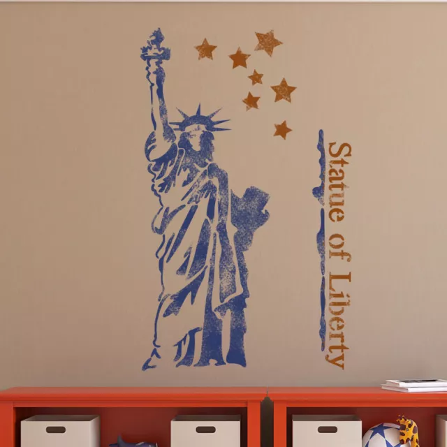 La Statue de la Liberté Pochoir Mural pour Décoration Murale GRAFFITI mieux...