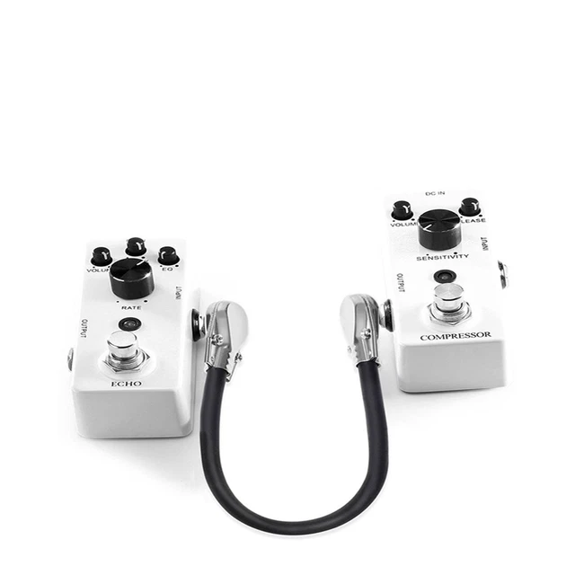Connecteurs Pédale Guitare Greluma - Lot De 4 - 6,35 Mm Plaqué Or - Pour Pédalier Effets
