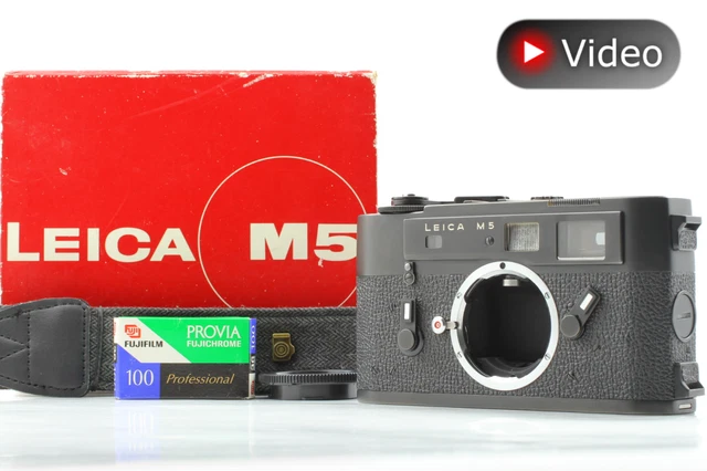 All Works! [MINT in BOX] Leica M5 Rangefinder Black Film Camera From JAPAN