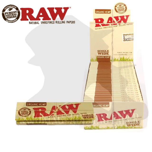 Cartine RAW Organic Single Wide Corte - Scatola Da 50 Libretti - Foto 8