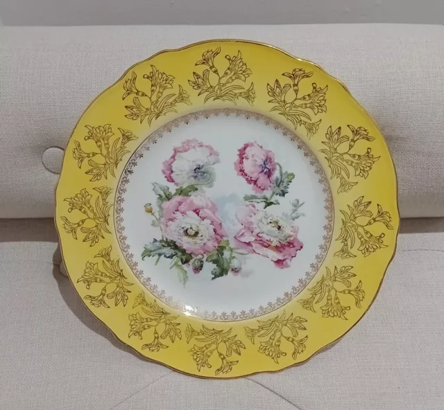 Royal Winton Grimwades Hand Painted, Gold Guilded Plate