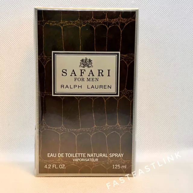SAFARI 125ml EDT SPRAY FOR MENS FRAGRANCE BY RALPH LAUREN…SEALED BOX + GENUINE