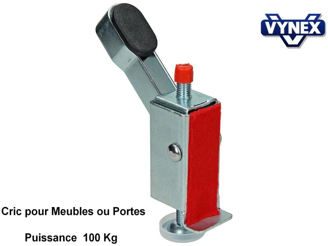 CRIC Lève Porte ou Meuble-Puissance 100 Kg sans effort Idéal pose Patin Glisseur