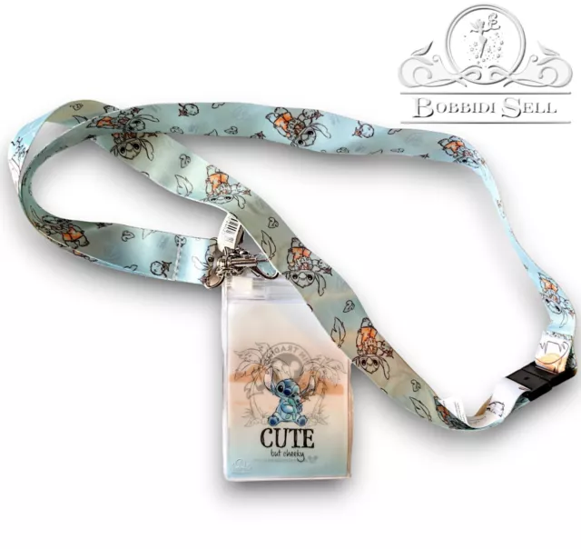 Laniere Disney Stitch + Pochette + Charms OE 2024 Disneyland Paris