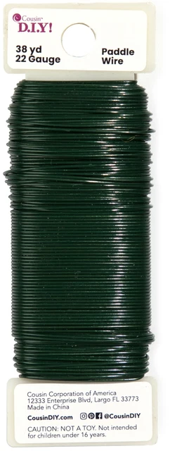 Paquete de 6 cables de paleta calibre 22 verde 38 yardas -40000928