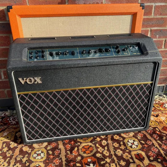 Vintage 1978 Vox AC120 Valve Amplifier 2x12 Combo *1970s* w Fane & Cover & Pedal