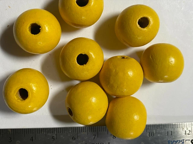 Large Hole Woods Beads ***UPICK*** Wood Beads for Macrame 4
