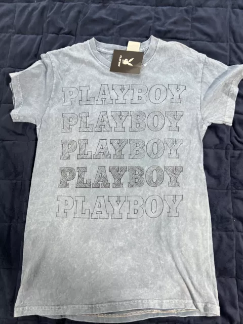 New Women’s Small Playboy T-shirt 17” Pit-pit