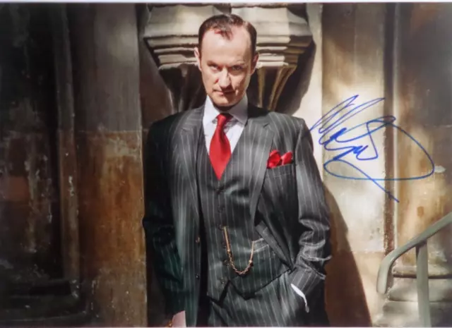 Mark Gatiss 'Sherlock' Autographed A4 Photograph.