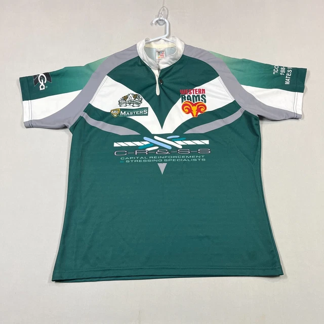 WESTERN RAMS ARL Masters Centenary Rugby League Rare Player Jersey Men ...