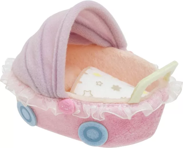 San-X Sumikko Gurashi Mini Plush Doll ( Sumikko Baby ) Baby Buggy New Japan