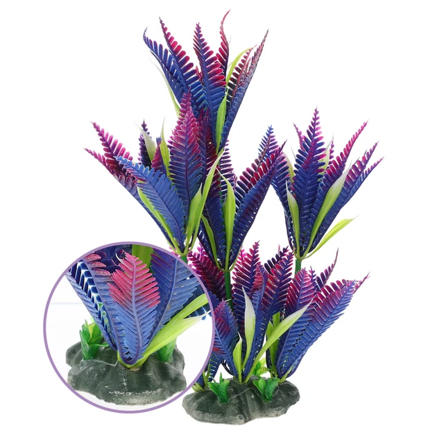 Arbre Décoratif Pour Aquarium - Plantes Artificielles En PVC, 24 Cm, Cache Pour Poissons, Décoration