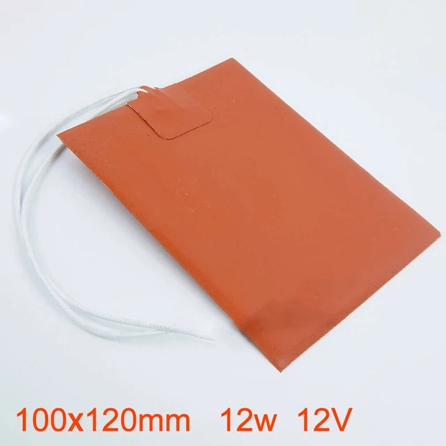 1 Pièces 12W 12V Silicone Chauffage Patin for Imprimante Chauffé Litre 100 120