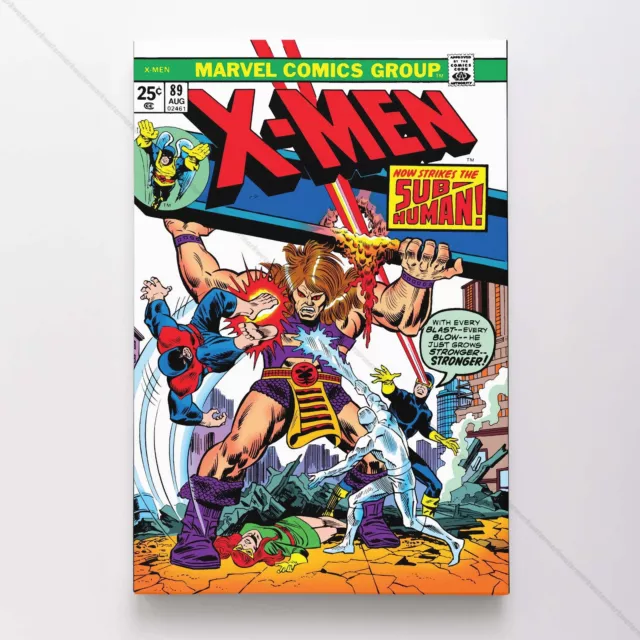 Uncanny X-Men Poster Canvas Vol 1 #89 Xmen Marvel Comic Book Art Print