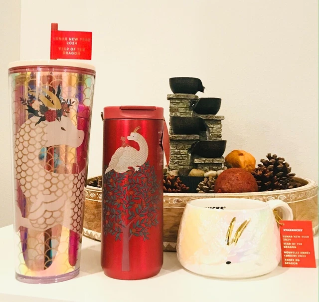 2024 STARBUCKS LUNAR NEW YEAR OF THE DRAGON 12 16 24OZ Mug Cup Tumbler