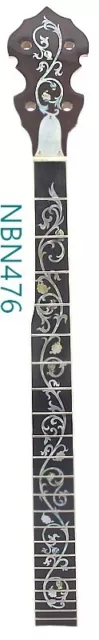 5 String 22 frets Banjo Neck Maple MOP & Abalone Inlaid NBN476