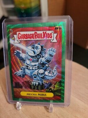 2021 Topps Chrome Garbage Pail Kids 4 Green Wave Refractor MECHA MIKE /299 AN6a
