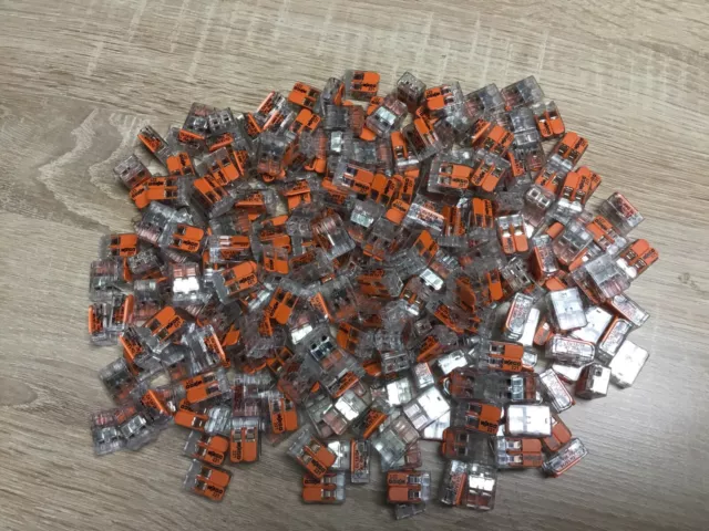 200 Pièces … Bornes à Leviers … WAGO … 2 Entrées…221-412.