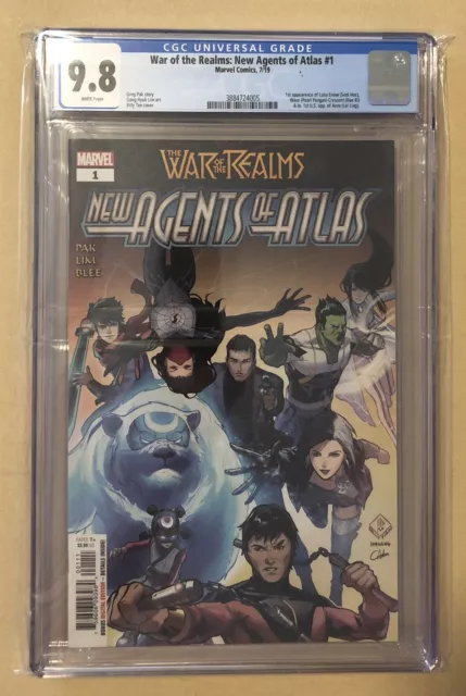 New Agents of Atlas #1  CGC 9.8 War of the Realms  Lots of 1st Appearances