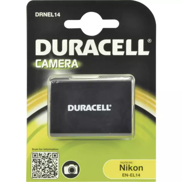 Duracell EN-EL14 Batterie pour appareil photo Remplace laccu dorigine EN-EL14