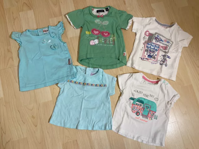 Tshirt kurzarm Shirt Sommer Oberteil Mädchen Gr. 62 Set