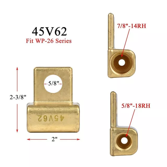 105Z57 45V11 45V62 Puissance Câble Adaptateur Pour Tig Soudage Torche WP9/17/ 2