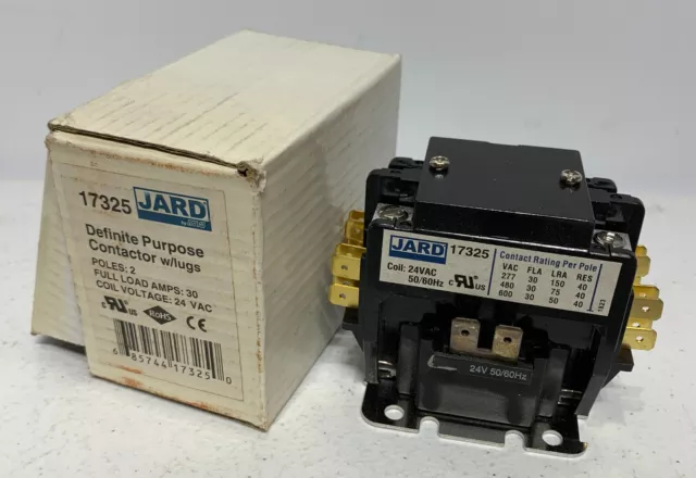 Mars 17325 Definite Purpose Contactor w/ Lugs 30A 2P 24V